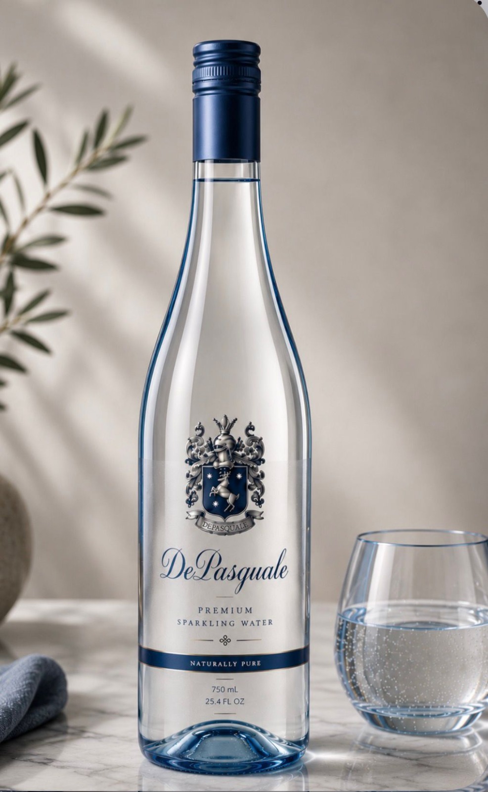 DePasquale white-label bottle by Acqua Beato